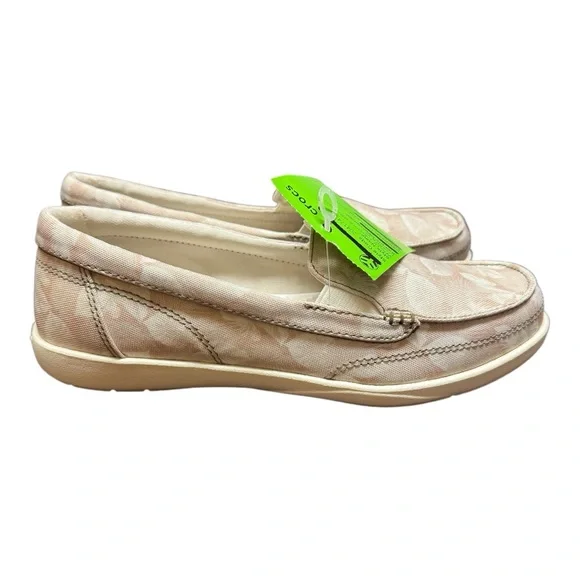 Walu II Canvas Graphic CROCS Casual Loafer Womens 7 - Picture 5 of 9